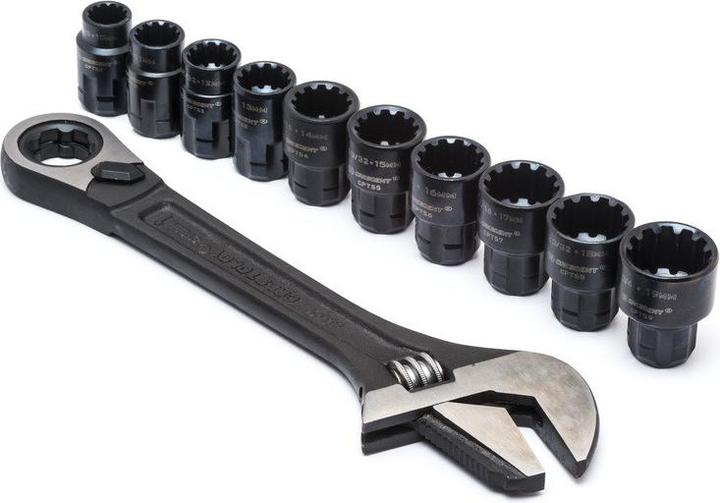 Actual product image Crescent X6 Metric spanner set with ratchet function Steel alloy 25.4 mm (10 mm, 11 mm, 12 mm, 13 mm, 14 mm, 15 mm, 16 mm, 17 mm, 18 mm, 19 mm)