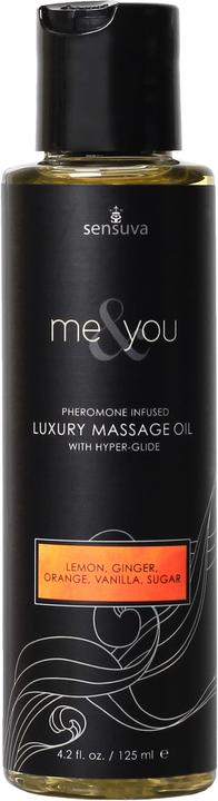 Sensuva Me & You Lemon,Ginger,Orange,Vanilla&Sugar Huile de massage 125 ml