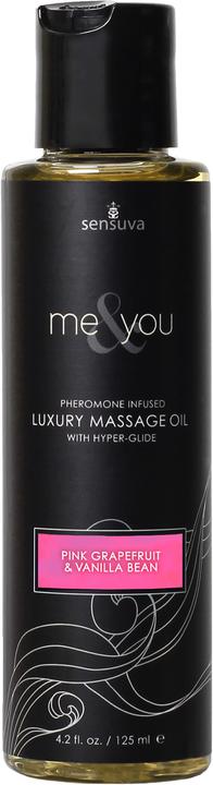 Sensuva Huile de massage Me & You Pink Grapefruit & Vanilla Bean 125 ml
