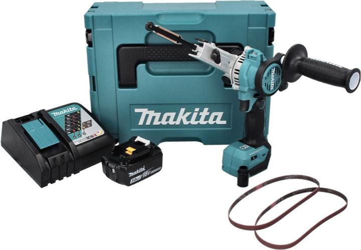 Produktbild Makita DBS 180 RF1J Akku Bandfeile 18 V 9 x 533 mm Brushless + 1x Akku 3,0 Ah + Ladegerät + Makpac (Bandschleifer)