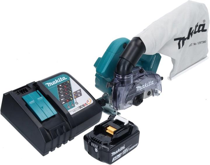 Immagine prodotto Makita DCC 500 RF1 Battery Diamond Cutter 18 V 125 mm Brushless + 1x Batteria 3,0 Ah + Caricabatterie (Troncatrice)