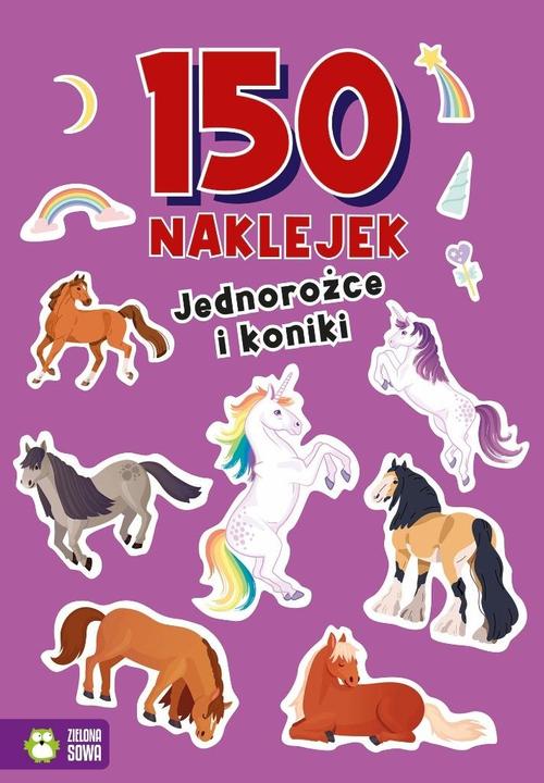 Zielona Sowa 150 Aufkleber. Einhörner und Ponys