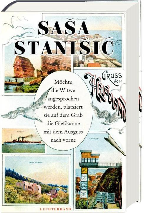 Möchte die Witwe angesprochen werden, platziert sie auf dem Grab die Giesskanne mit dem Ausguss nach (Deutsch, Saša Stanišić, 2024)
