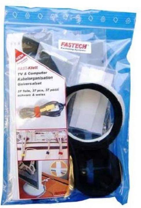 Actual product image Fastech Set Cable Organization TV & Computer (Velcro cable ties, 37 pcs.)