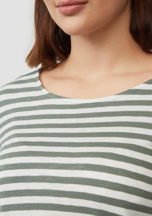 Immagine prodotto S.Oliver T-Shirt Geringeltes Langarmshirt aus Flammgarn mit Crew Neck (46)