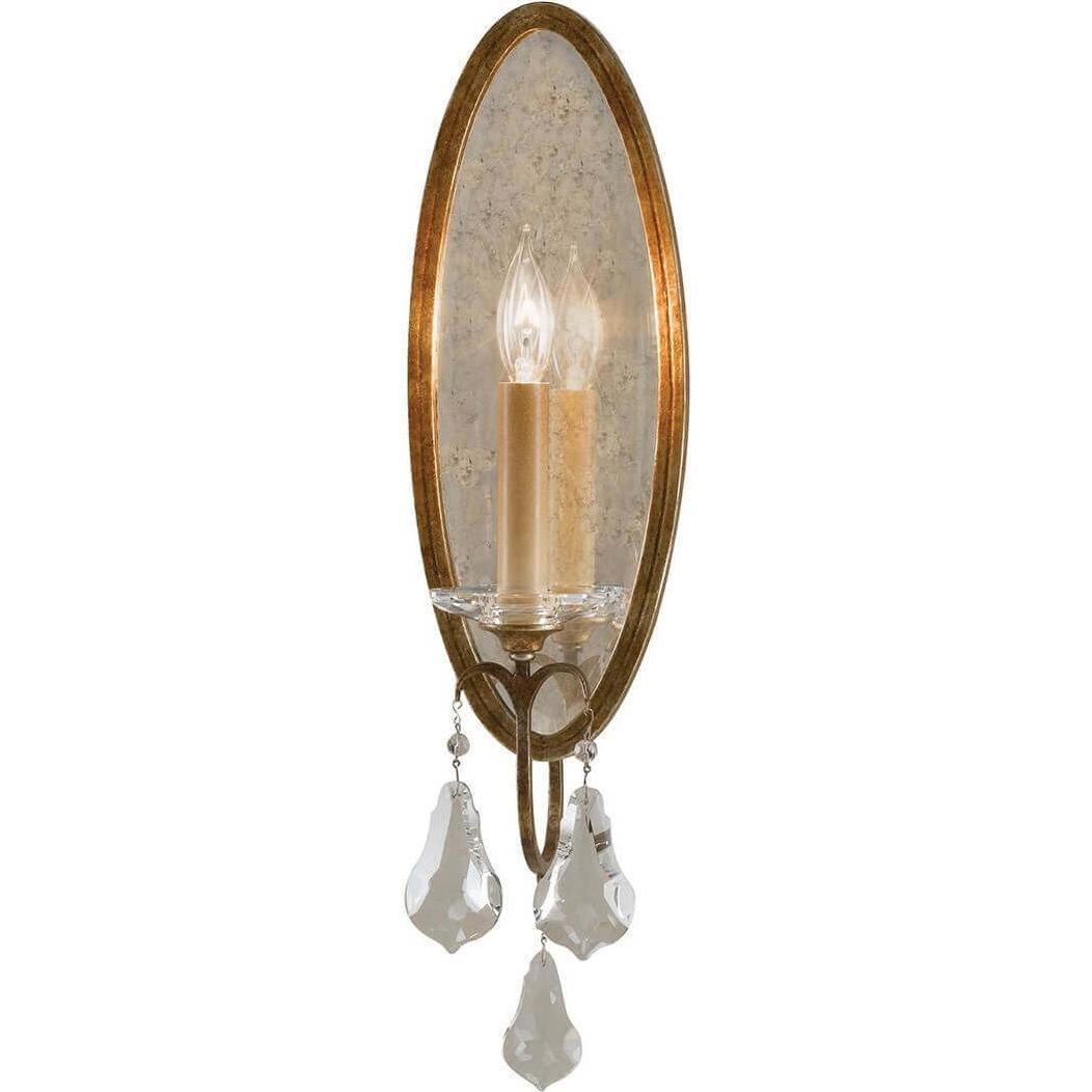 Elstead Lighting, Wandleuchte + Deckenleuchte, Valentina Wandleuchte E14 Oxidierte Bronze (E14)
