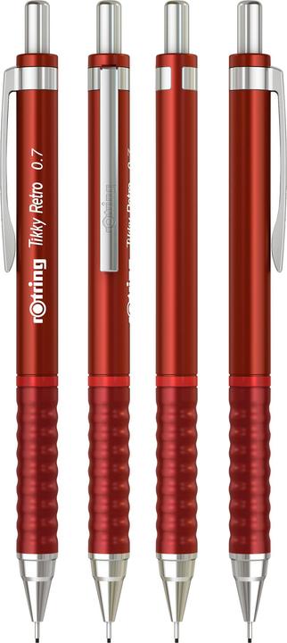Produktbild Rotring Feinminenstift Tikky 0,7 Rot 12 Stück (0.70 mm, 2B, 1 x)