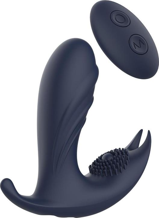 Actual product image Dreamtoys Dream Toys Startroopers Atomic Prostate Massager With Remote Anal Plug Blue 12,5 cm