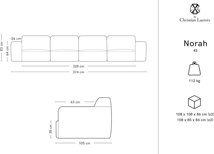 Actual product image CXL by Christian Lacroix Norah (4-seater)