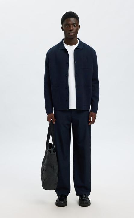 Produktbild Selected Homme Slhmike Light Ls Knit Relaxed Polo Cardi (M)