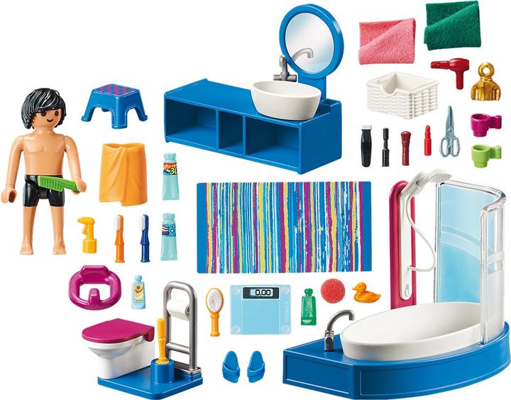 Produktbild Playmobil Badezimmer (70211, Playmobil Dollhouse)