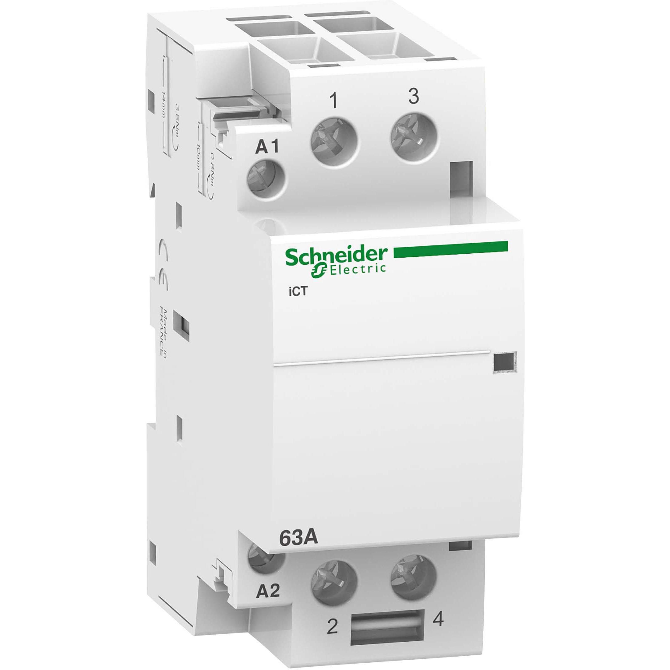 Schneider Electric iCT 63A 2NO 220-240 V 50 Hz modulares Schütz, Automatisierung