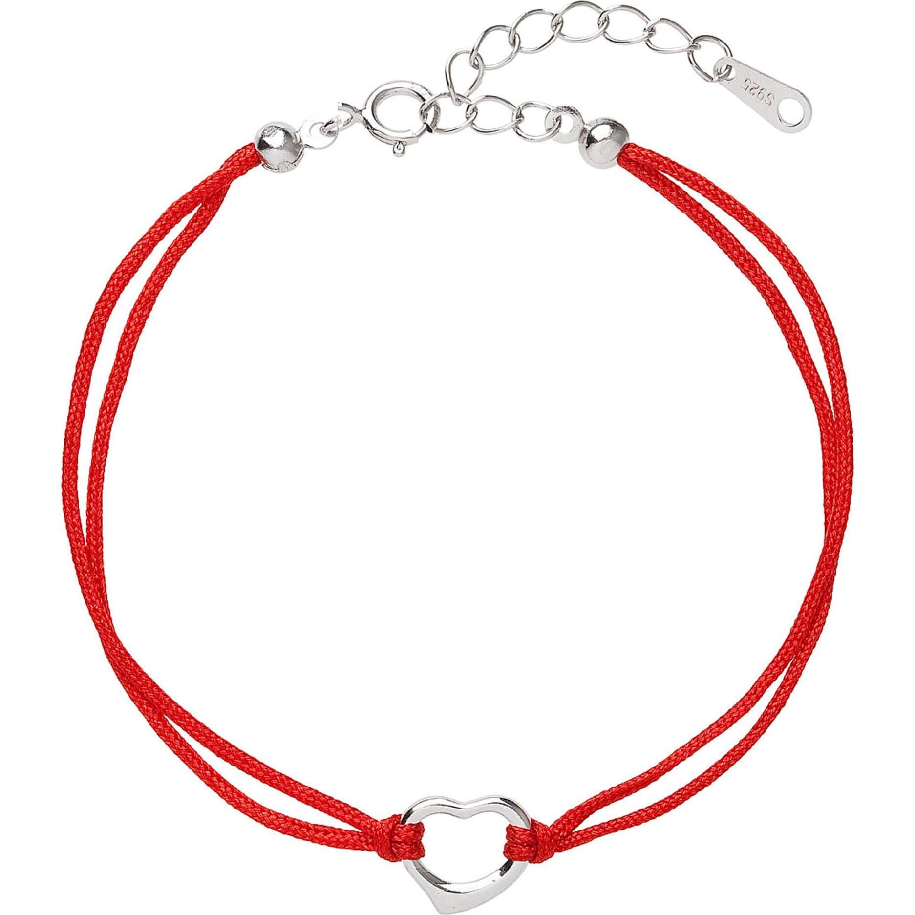 Evolution Group Rosso Bracciale, Bracciale Kabbalah Cuore 13006.3 (L)