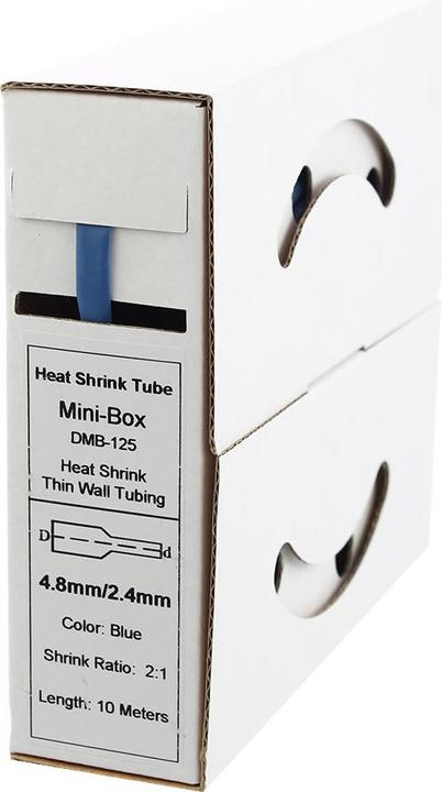 Actual product image Offgridtec 10m heat shrink tubing 4.8mm>2.4mm blue (1 x)