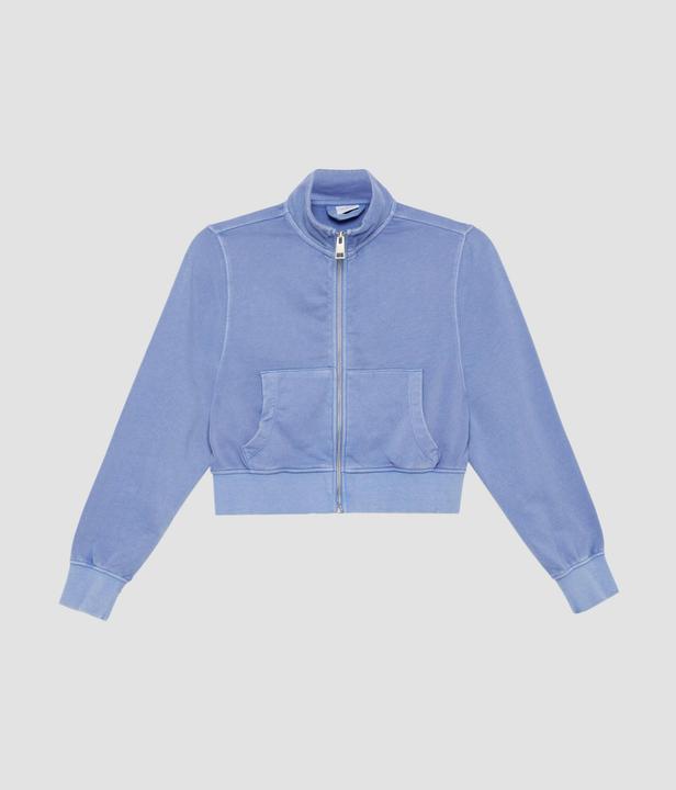 Actual product image S.Oliver Sweatshirt Jacke Verkürzte Sweatjacke im Loose Fit mit Garment Dye (170, 176)