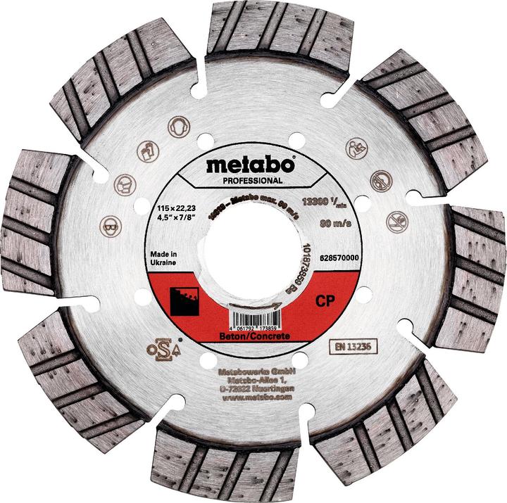 Immagine prodotto Metabo Disco da taglio diamantato