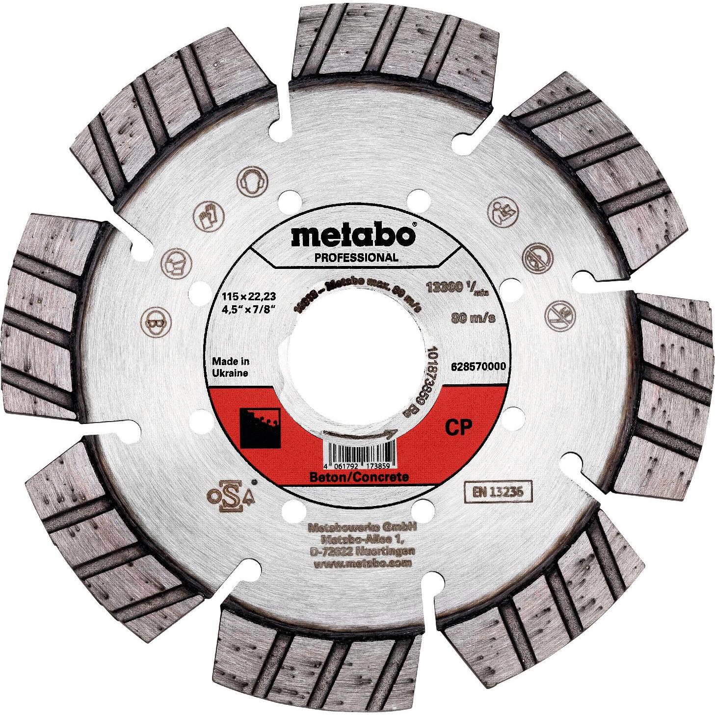 Metabo, Sägeblatt, Diamanttrennscheibe