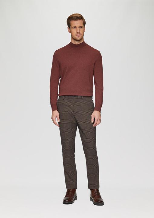 Actual product image S.Oliver Anzughose s.O PURE: Karierte Anzughose im Slim Fit (46)
