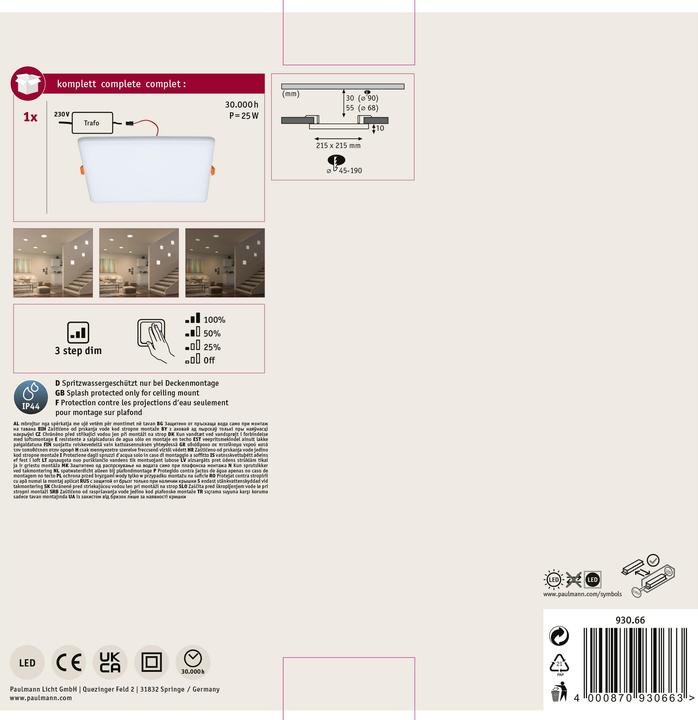 Actual product image Paulmann Veluna VariFit (2450 lm)