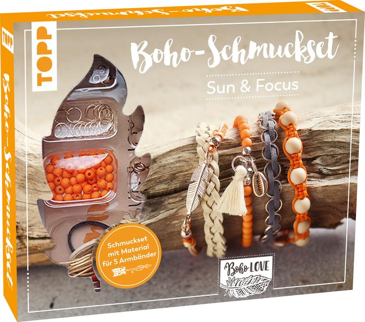 Produktbild Topp Boho-Schmuckset Sun & Joy (Orange)