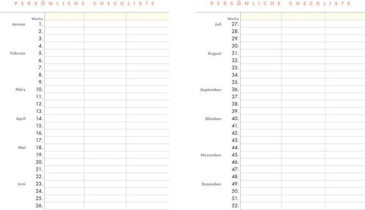 Produktbild Heye Tagebuch-Agenda Lady (A5, 1 Woche / 1 Seite)