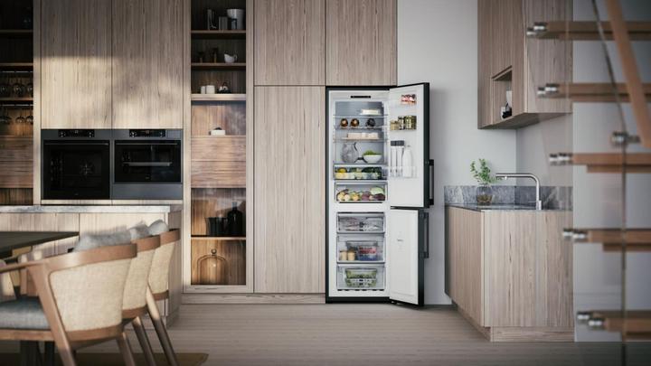 Produktbild Asko Kühl-Gefrierkombination freistehend PREMIUM RFN23841B Front BlackSteel und schwarz (326 l)