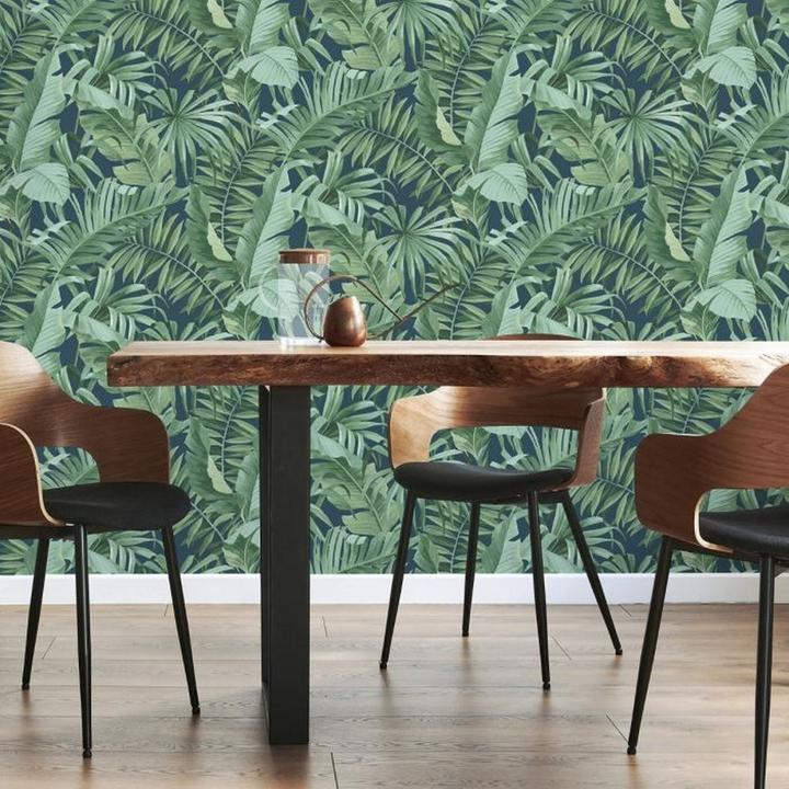 Actual product image Fine Decor Maui Leaf Wallpaper