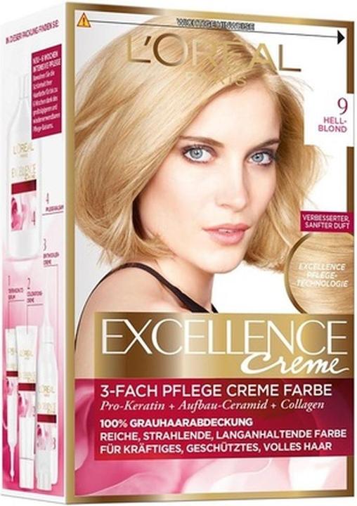 Immagine prodotto L'Oréal Paris Excellence Creme Colore per capelli 9 Biondo Chiaro (9 Biondo chiaro)