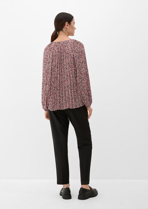 Produktbild s.Oliver Bluse Bluse mit Plisseefalten (46)