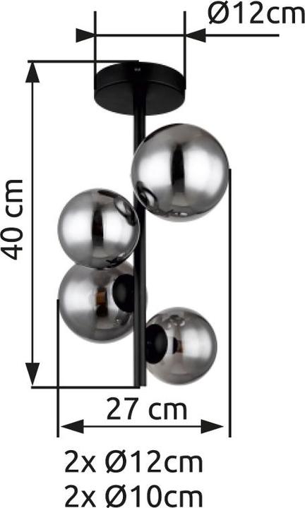 Actual product image Globo Ceiling light Riha 4xG9 LED (80 lm, G9)