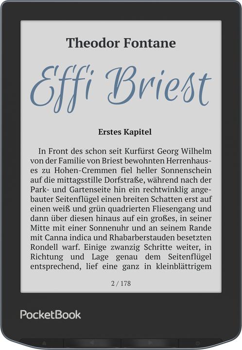 Produktbild PocketBook Verse Pro Color (6", 16 GB, Stormy Sea, Schwarz, Blau)