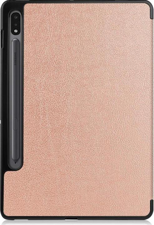 Productafbeelding Cover-Discount Galaxy Tab S7 (11.0) - Tri-fold Smart Case roségoud (Galaxy Tab S7 11.0 (2020))