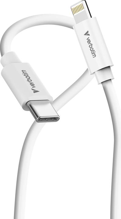Produktbild Verbatim Kable Sync & Charge USC-C do Lightning essentials 27W czarny / biały 2szt. 32392 (1 m, USB 2.0, 27 W)