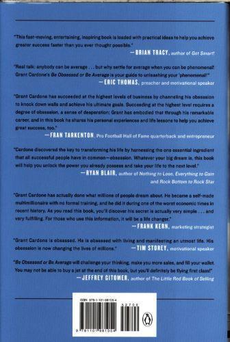 Produktbild Be Obsessed or Be Average (Grant Cardone, Englisch)