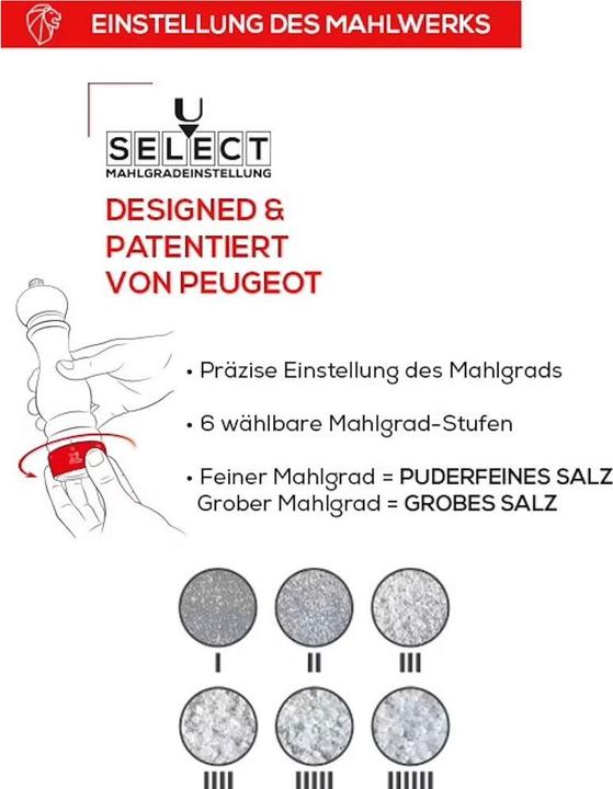 Produktbild Peugeot PARIS U'SELECT Zirlion Salzmühle (Salz)