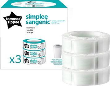 Image du produit Sangenic Cassettes de recharge simple (3 pièces) (3 x)