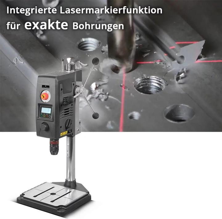 Actual product image Stahlwerk bench drill 800 watt 2,500 rpm drill press with laser for wood and metal