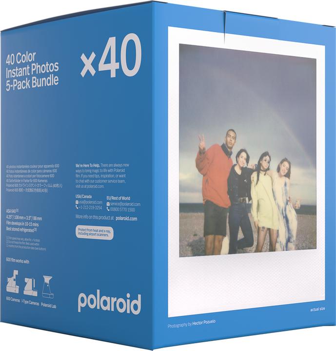 Actual product image Polaroid Color Film 600, 5x8 Multipack (Polaroid 600)