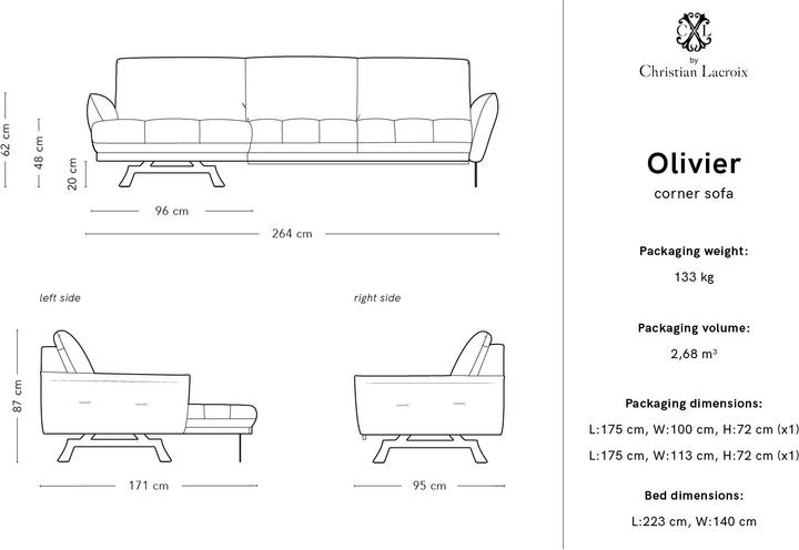 Produktbild CXL by Christian Lacroix Olivier (Ecksofa)