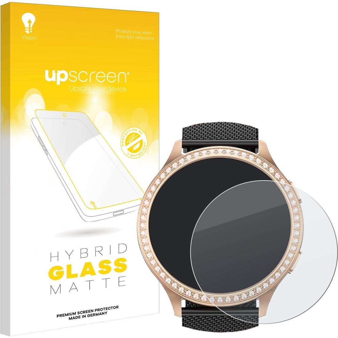 upscreen Schutzglas Schutzfolie Displayschutz Display Schutz Glas Folie matt, Smartwatch Schutzfolie, Grau
