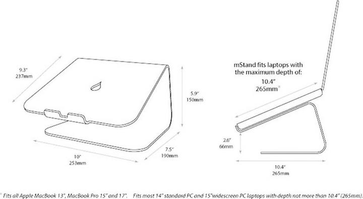 Actual product image Raindesign mStand