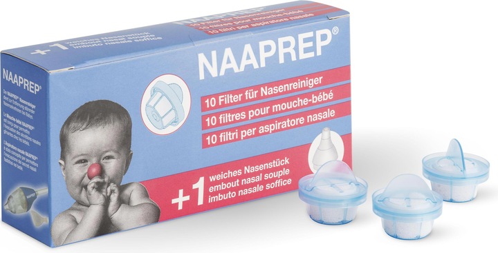 Immagine prodotto Naaprep Filtro per pulitore per il naso 10 pezzi + 1 pezzo per il naso
