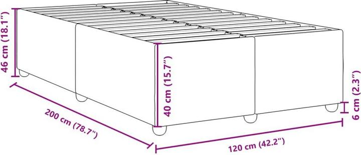 Image du produit vidaXL Bettgestell (120 x 200 cm)