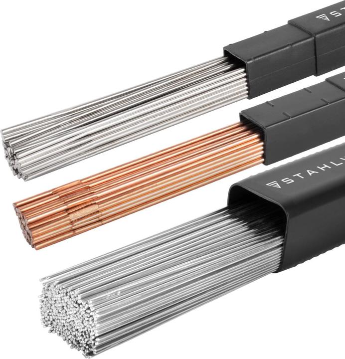 Actual product image Stahlwerk Welding rod set ER70S-G3, ER307Si, ER4043Si5 Ø 1.6 x 500 mm 1kg each