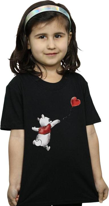 Actual product image Disney Girls Winnie The Pooh Balloon Cotton T-Shirt (116)