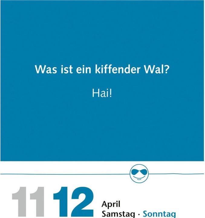 Actual product image Harenberg Beste Witze Tagesabreisskalender 2026 (Hardcover, German)