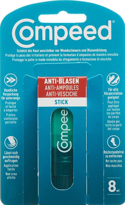 Actual product image Compeed Anti bubbles stick (Foot cream & foot gel, 8 ml)