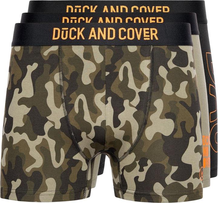 Actual product image Duck and Cover Mens Alized Assorted Designs Boxer Shorts (Pack of 3) (L, pack of 3)