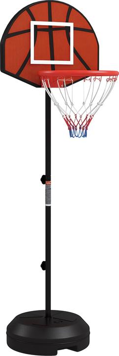 SportNow Cavalletto da basket in acciaio, PE marrone + nero