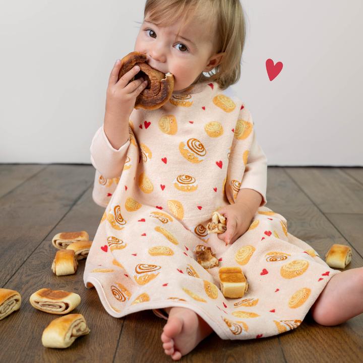 Immagine prodotto Little Casimir Lätzchen mit Ärmeln – wasserdicht, saugfähig & verstellbar, für Babys 6M-4J (6 mesi)